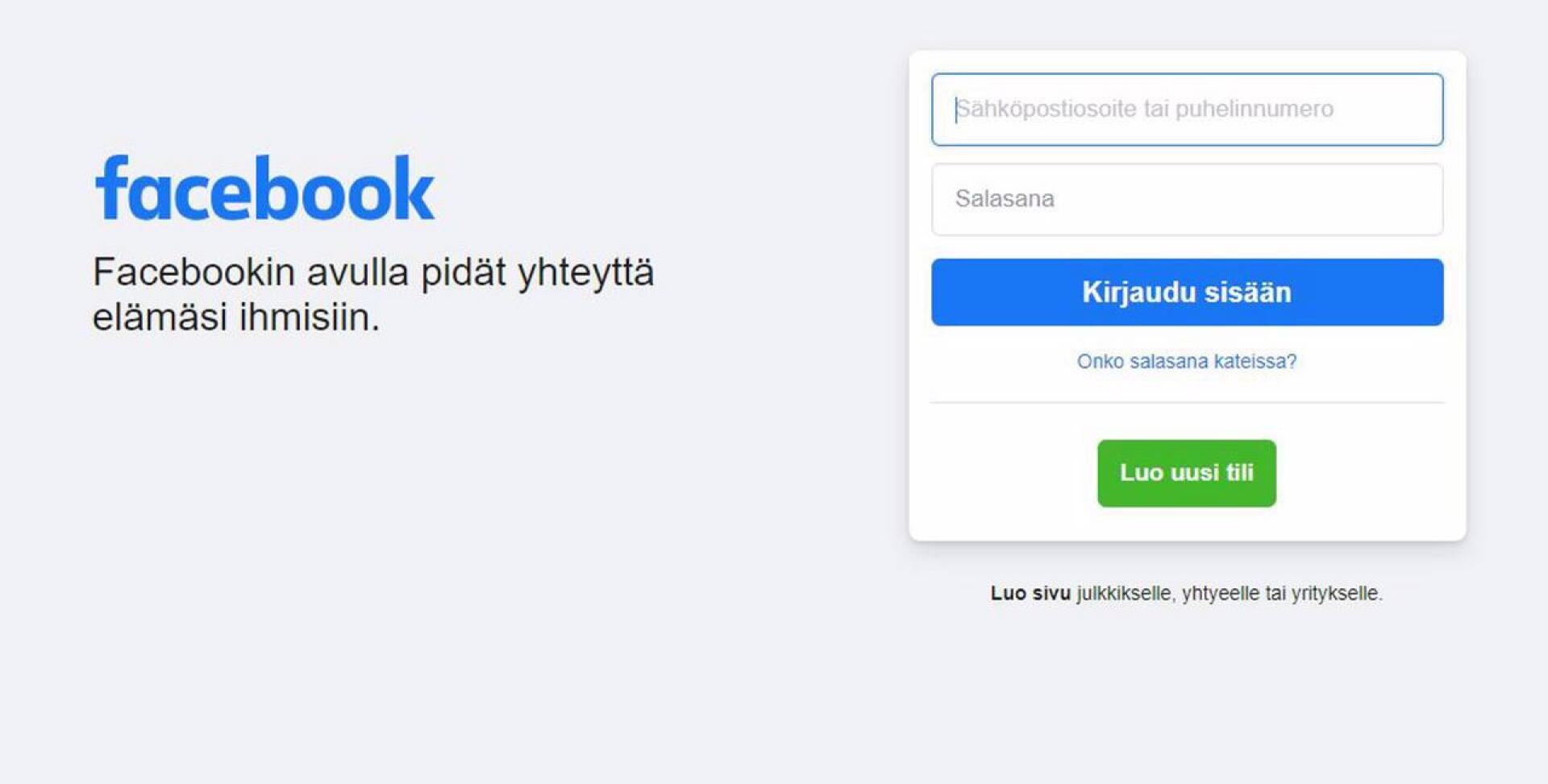 Facebookista varastettujen tietojen joukossa 1,4 miljoonan suomalaisen  tiedot – Kyberturvallisuuskeskus varoittaa identiteettivarkauden riskistä |  Keskipohjanmaa