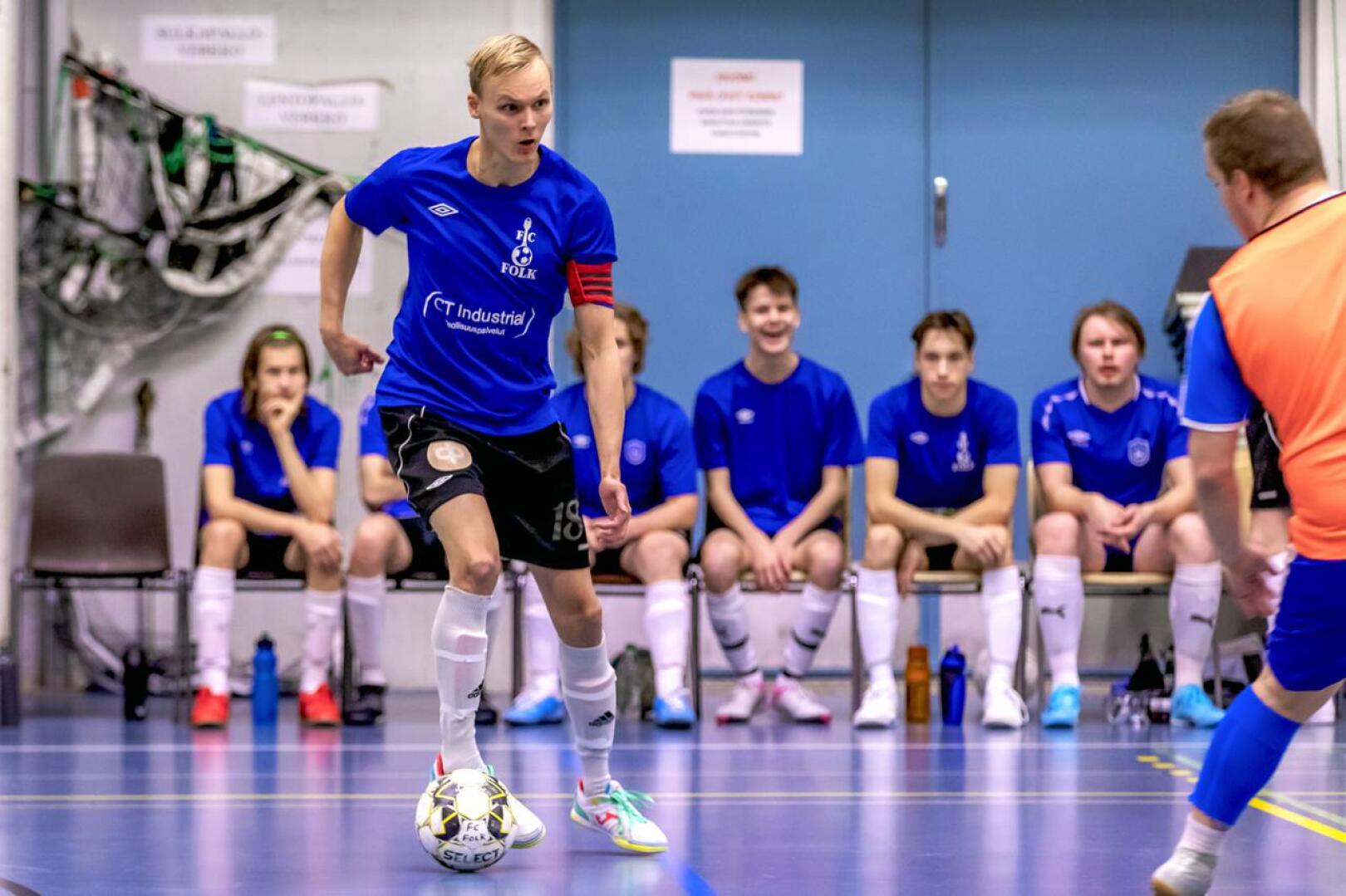 Miikka Koivu on tyytyväinen FC Folkin futsal-kauteen. Arkistokuva.