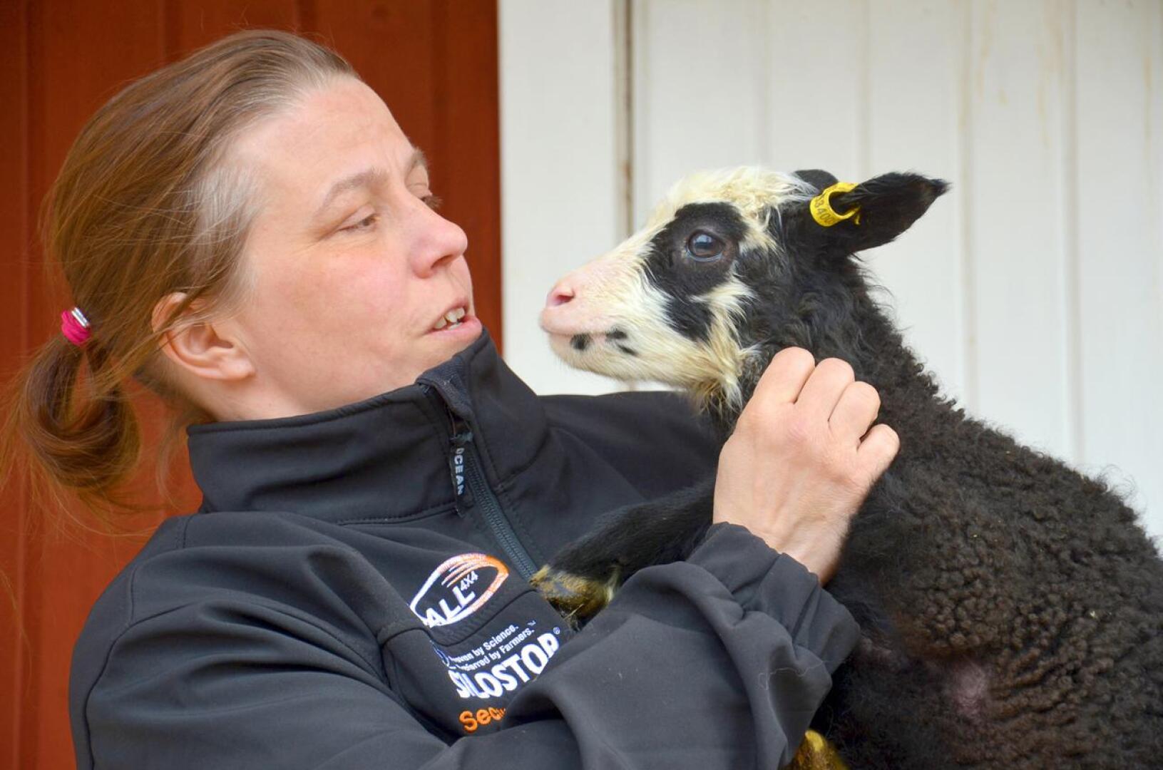 Satu Kumpulainen Isokummun lammastilalta kertoo tilaisuudessa omista kokemuksistaan Green care -palvelujen tuottajana.