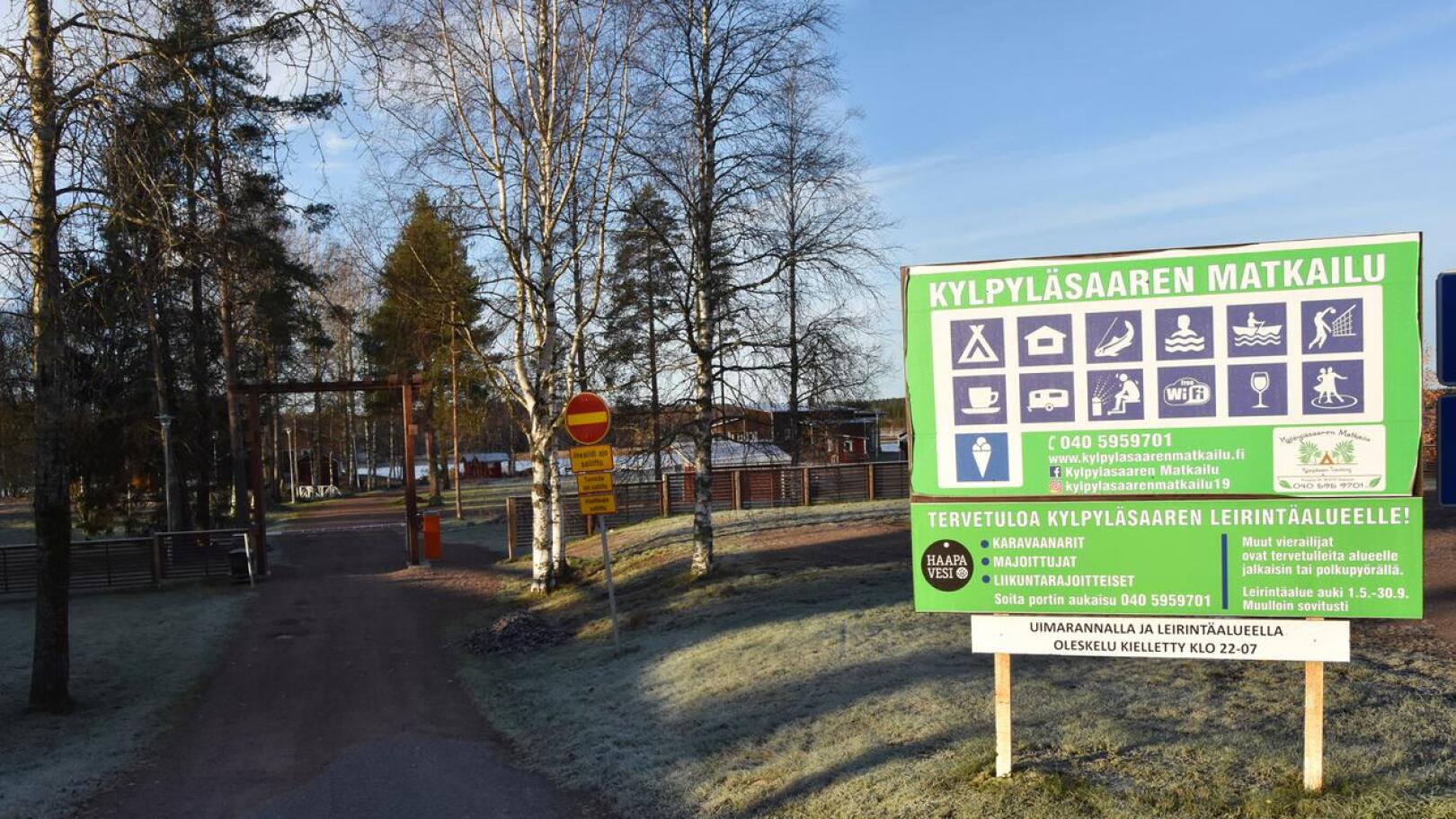 Haapaveden perussuomalaiset laittaisivat Kylpyläsaaren leirintäalueen myyntiin.