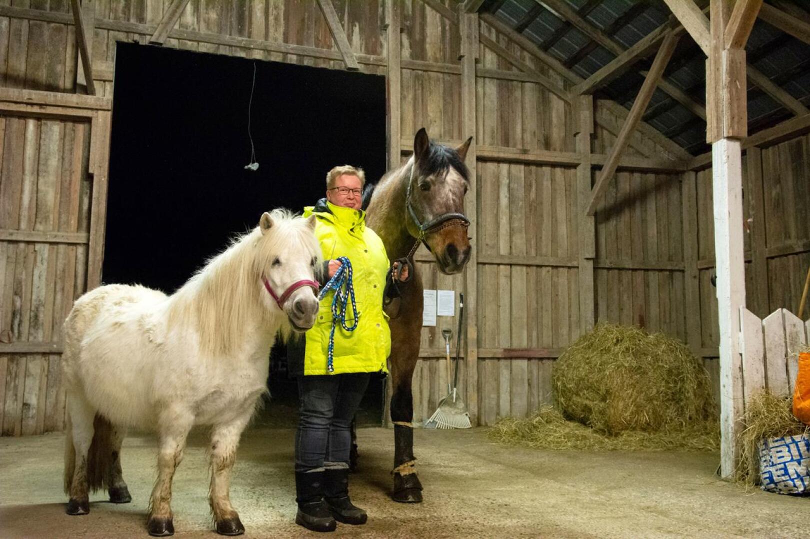Miia Hyytinen-Oinas päätyi hevosharrastuksen pariin aikuisiällä vuosien tauon jälkeen. 