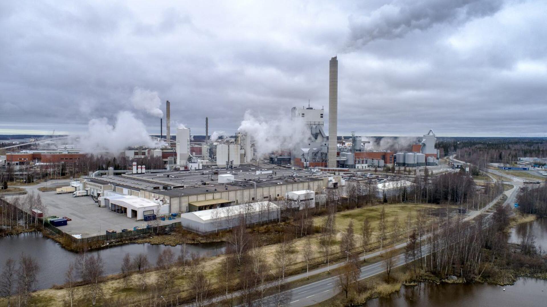Lakonuhka on tosiasia myös Pietarsaaren Alholman tehdasalueella. Sellutehtaan tuotannon alasajo olisi iso toimenpide. 