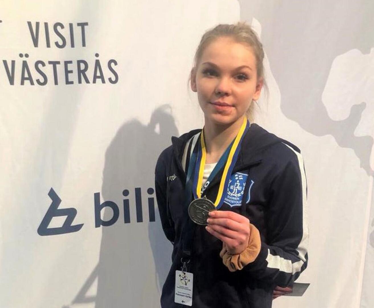 Eerika Palosaari nosti EM- hopeaa.