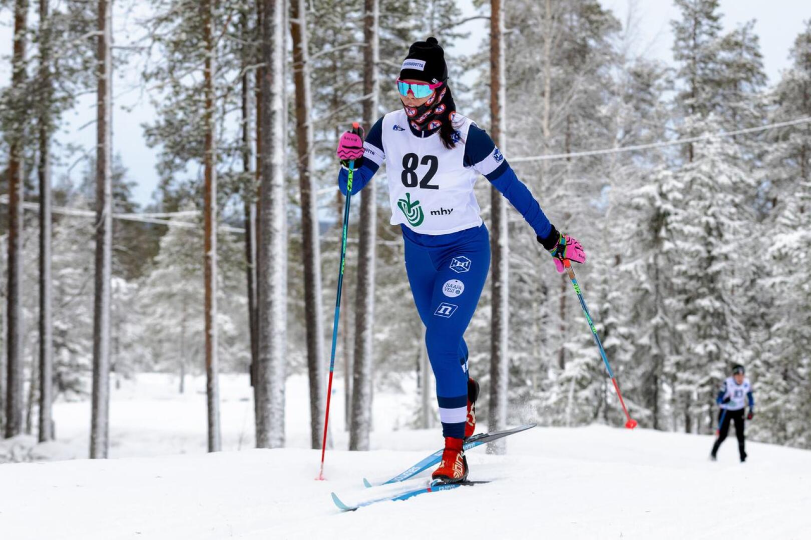 Parasta kauttaan hiihtävä Viivi Jylänki nappasi myös piirinmestaruuden Rukalla. Arkistokuva.