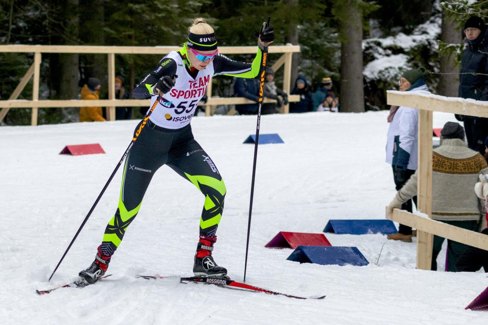 Team Skiersin Roosa Juuskan SM-urakka jatkui lauantaina 10 km:n vapaan kisalla.