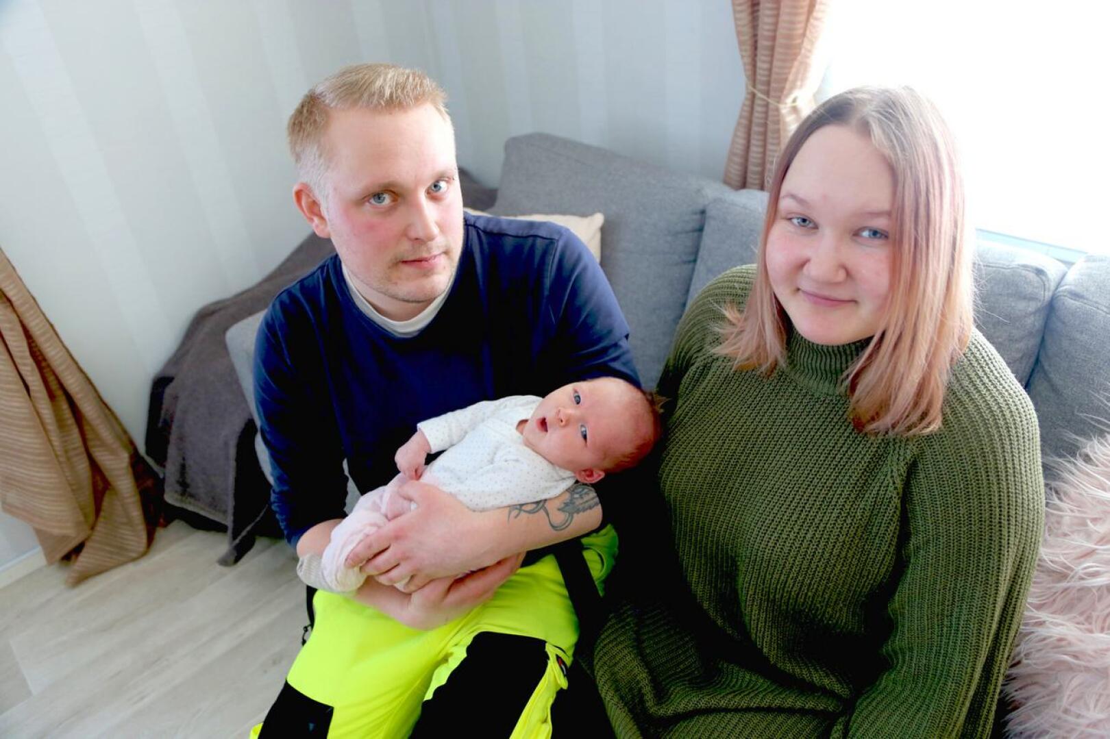 Tammikuun pakkasiin syntynyt tyttö on vanhempien Aleksi Ala-Korven ja Noora Joukosalmen esikoinen. 