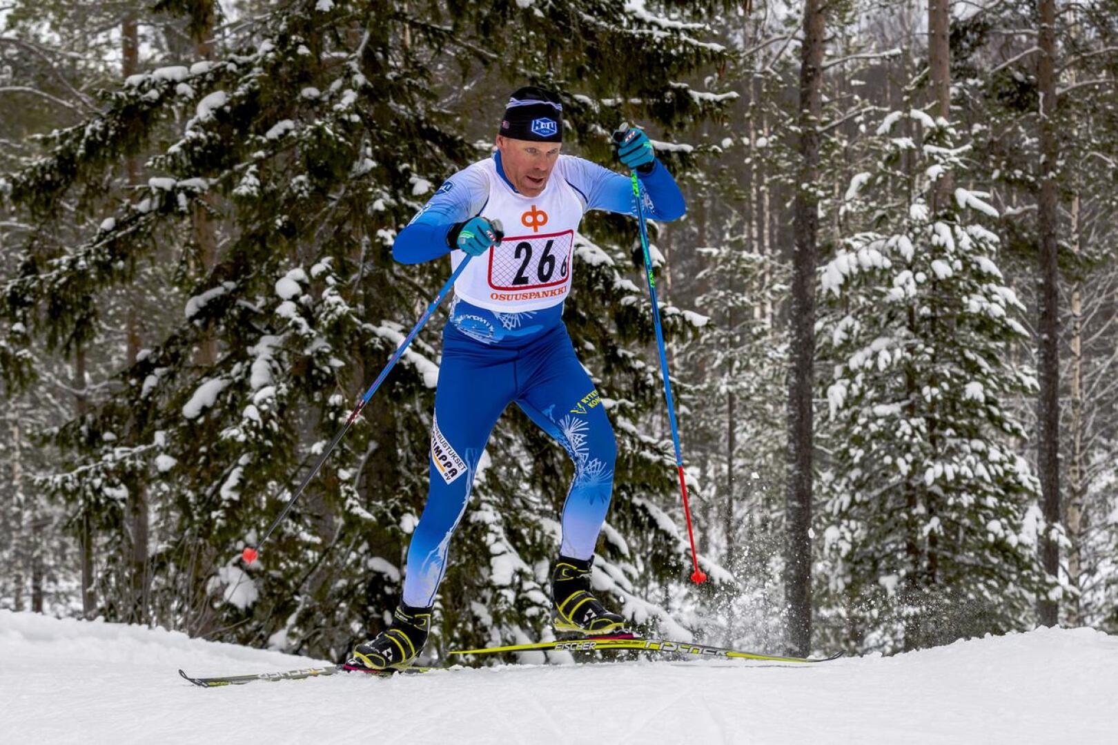 Armottomana taistelijana tunnettu Jukka Pekkala on ankkuriosuuksien hiihtäjä. Arkistokuva.