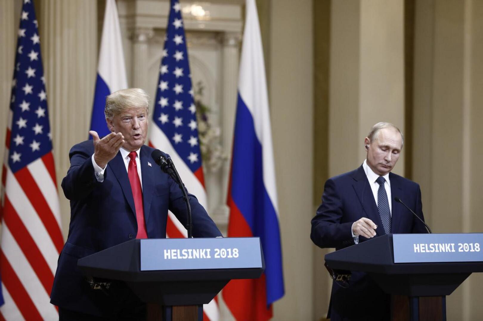 Yhdysvaltain presidentti Donald Trump on jälkikäteen korjannut sitä, mitä hän sanoi Venäjän presidentti Vladimir Putinin kanssa pitämässään tiedotustilaisuudessa Helsingissä.