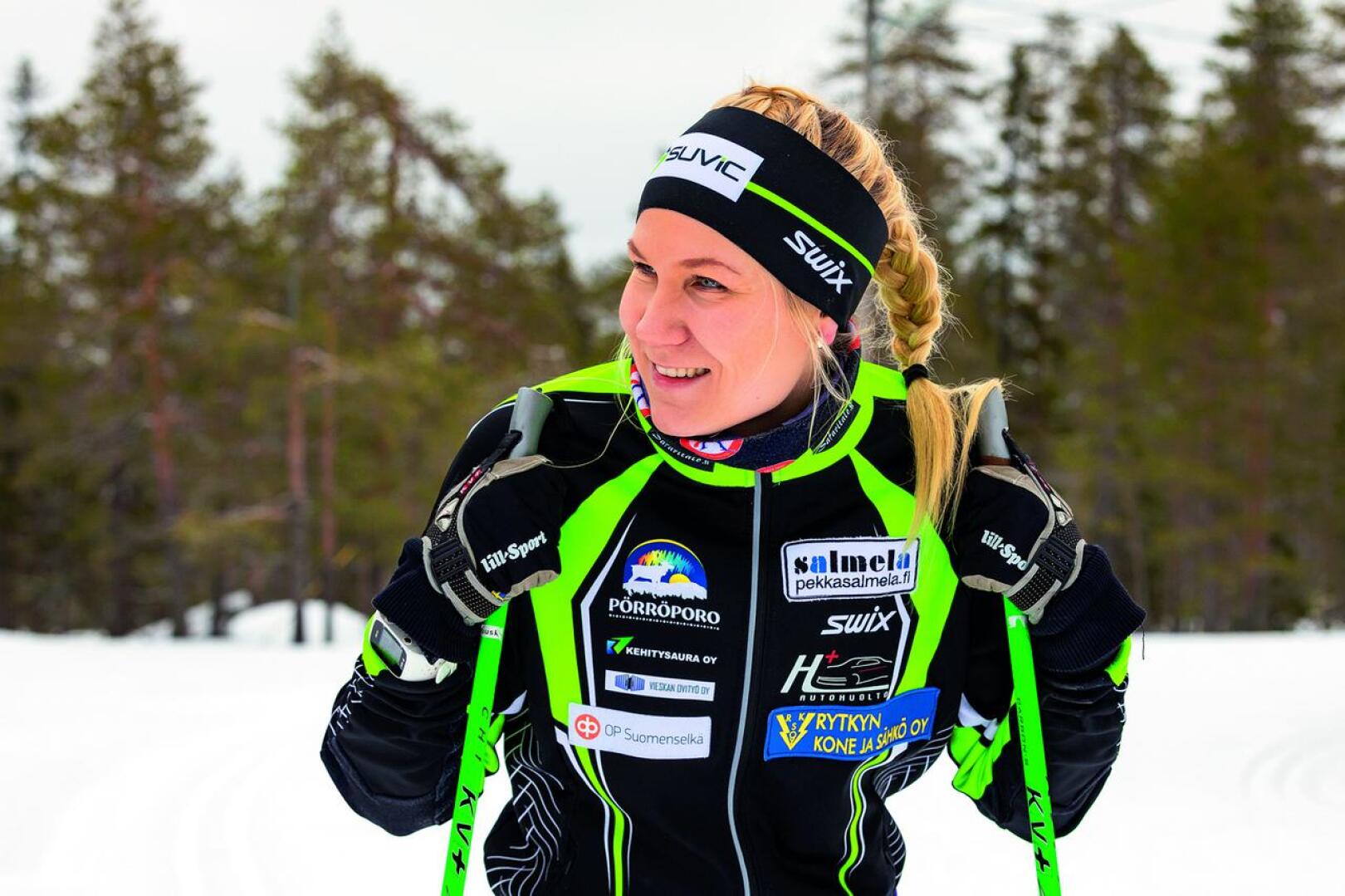 Erikoisesta talvesta huolimatta Roosa Juuska on tyytyväinen omaan hiihtokauteensa.