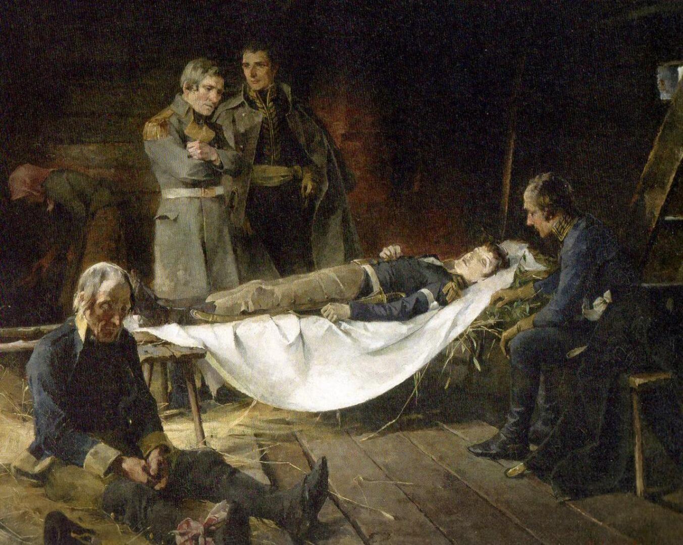Wilhelm von Schwerin kuolema, Helene Schjerfbeck, v 1886, öljy, 90x117.5 