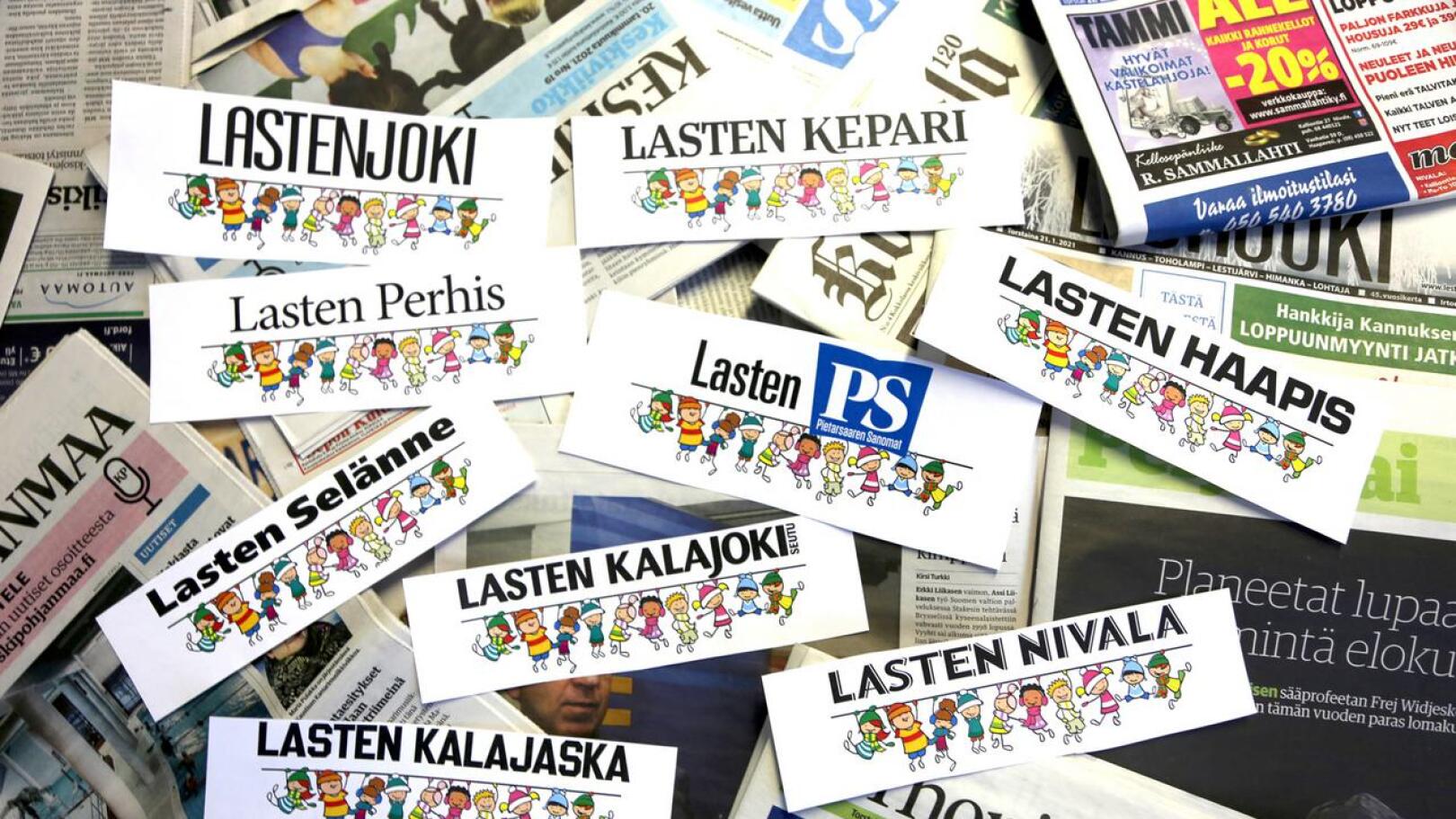 Lasten lehti ilmestyy tänä vuonna Keskipohjanmaan, Haapavesi-lehden, Lestijoki-lehden, Kalajokiseudun, Kalajokilaakson, Nivala-lehden sekä Perhonjokilaakson välissä. 