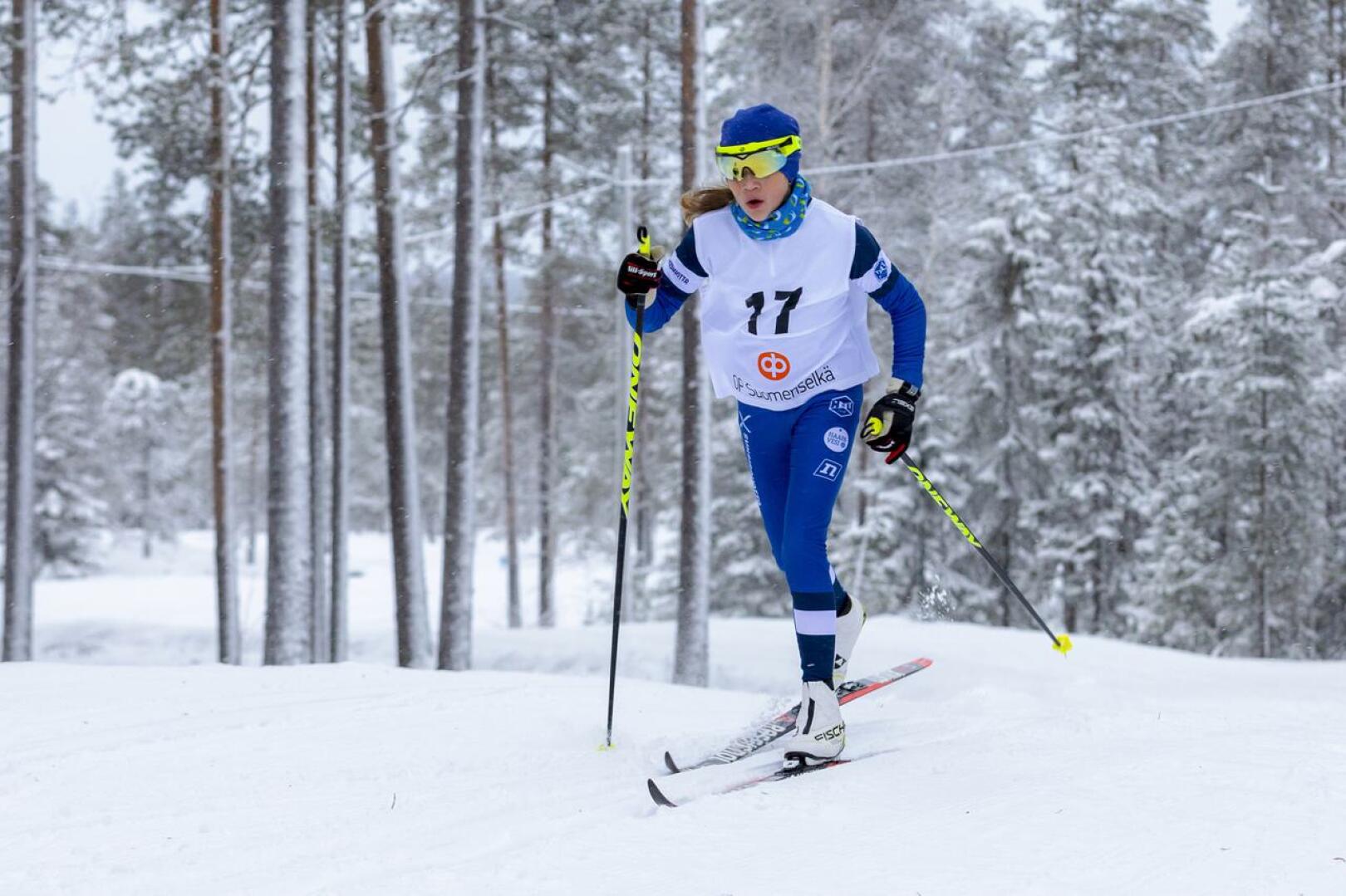 Eedith Törmänen jatkoi kauden hyviä hiihtoja Korkatin Kansallisissa ottaen komean voiton.