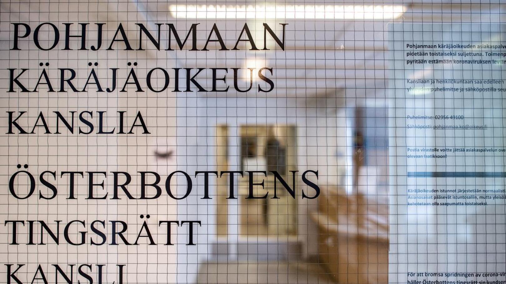 Kannuslainen noin 40-vuotias mies tuomittiin Pohjanmaan käräjäoikeudessa Kokkolassa vuoden ehdottomaan vankeusrangaistukseen.