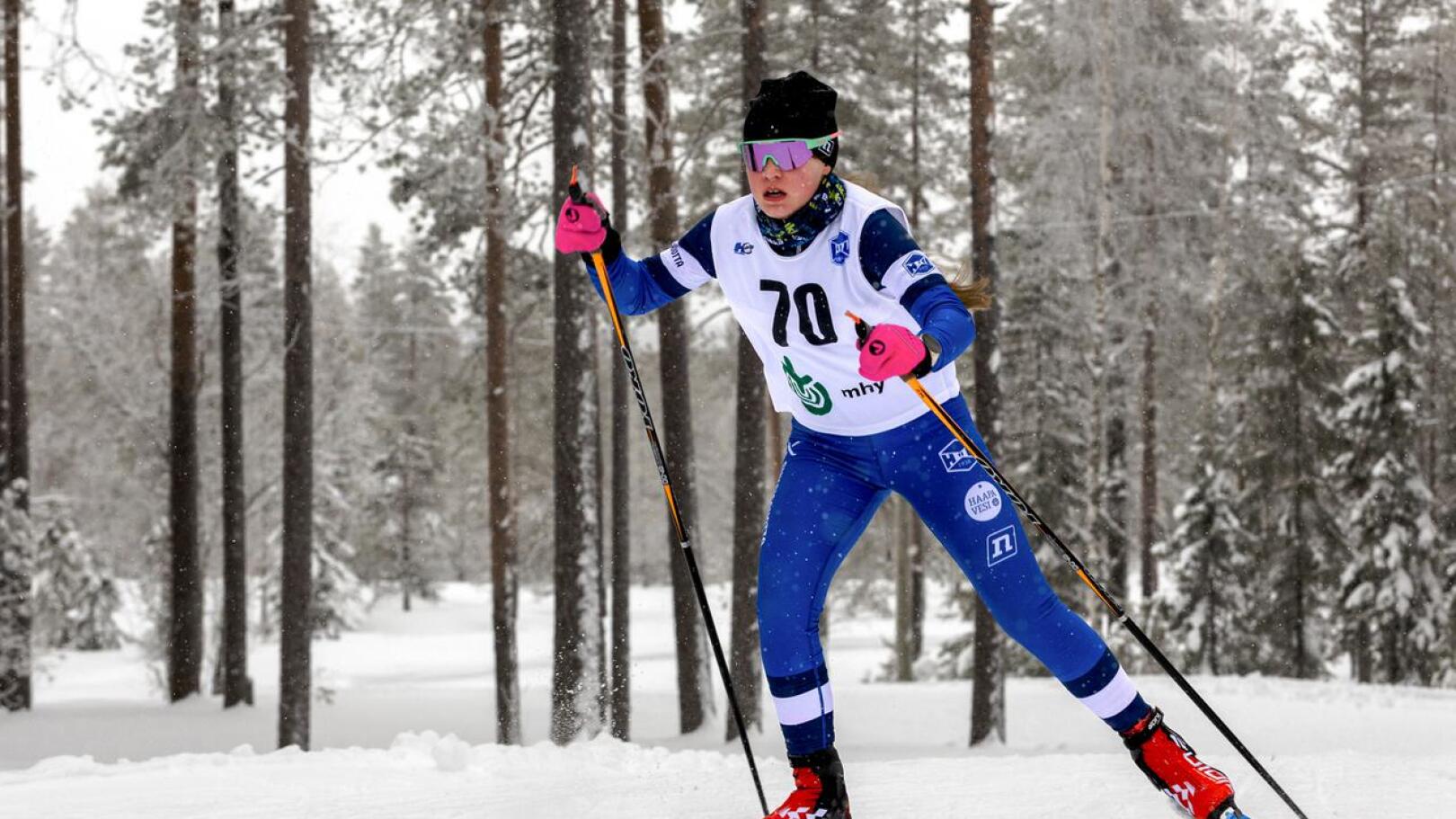 Martta Pekkala hiihti toiseksi Mikan Hiihdoissa Haapajärvellä. Arkistokuva. 