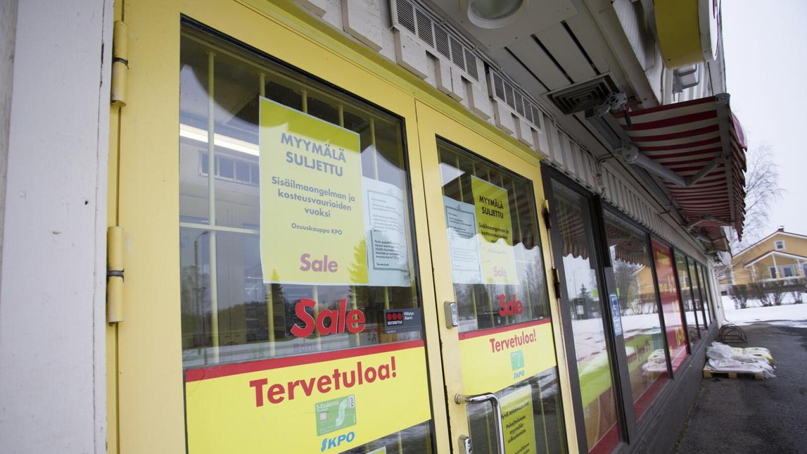KPO sulki Raution Salen sisäilmaongelmien takia tiistaina. Raution kyläyhdistys vaatii myymälän sulkemista uudelleen käsiteltäväksi. 