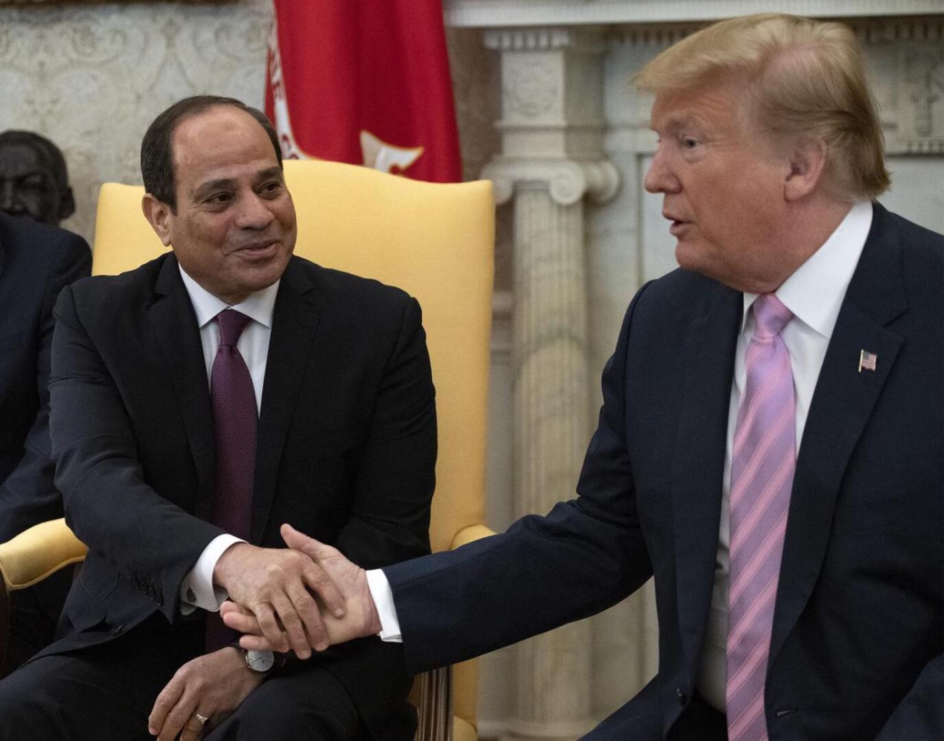 Egyptin presidentti Abdel Fattah al-Sisi tapasi viikko sitten Yhdysvaltojen presidentti Donald Trumpin Washingtonissa.