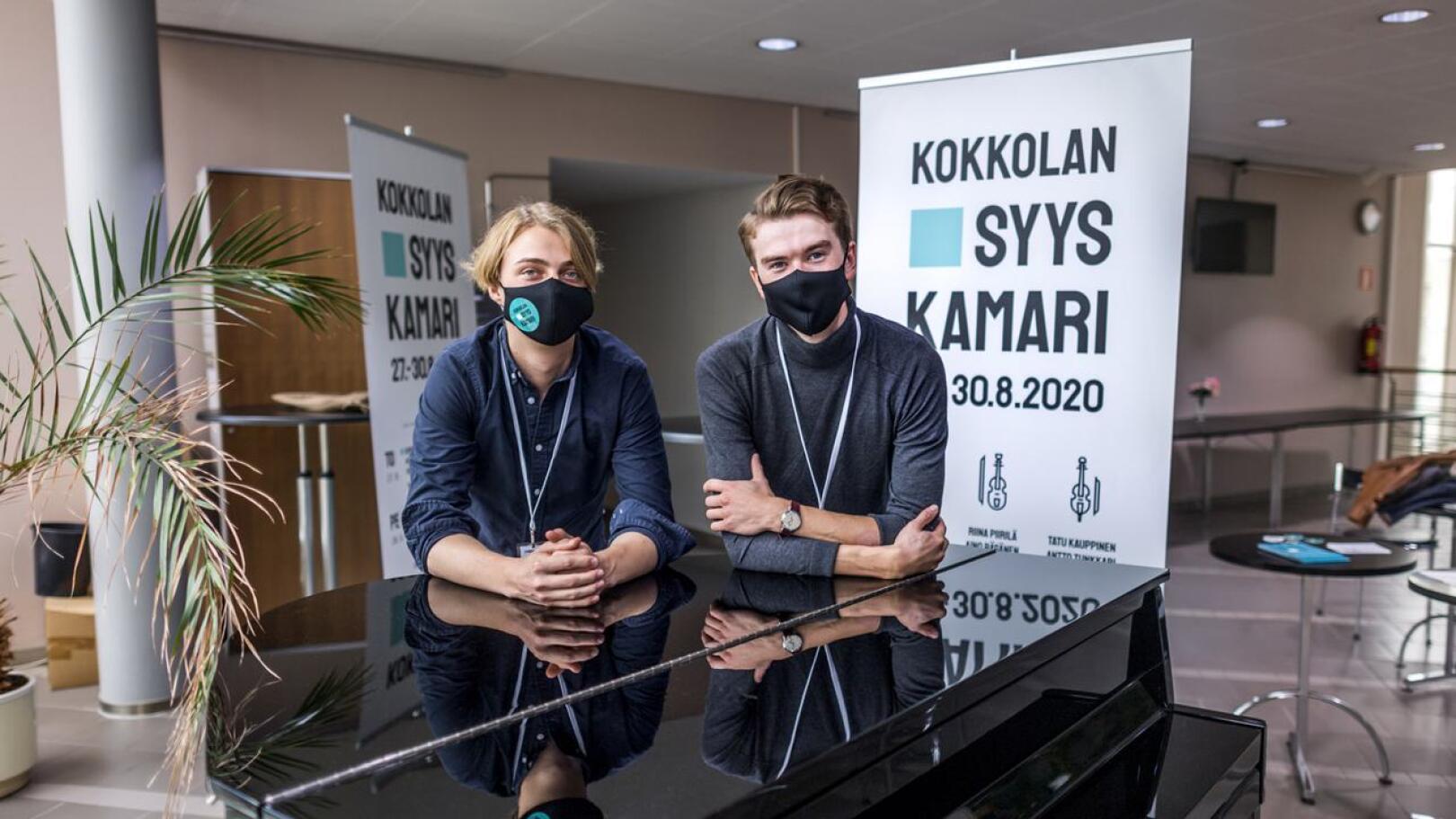 Pauli Pappinen ja Antto Tunkkari ovat ottaneet konserttijärjestelyissä turvallisuuden huomioon. 