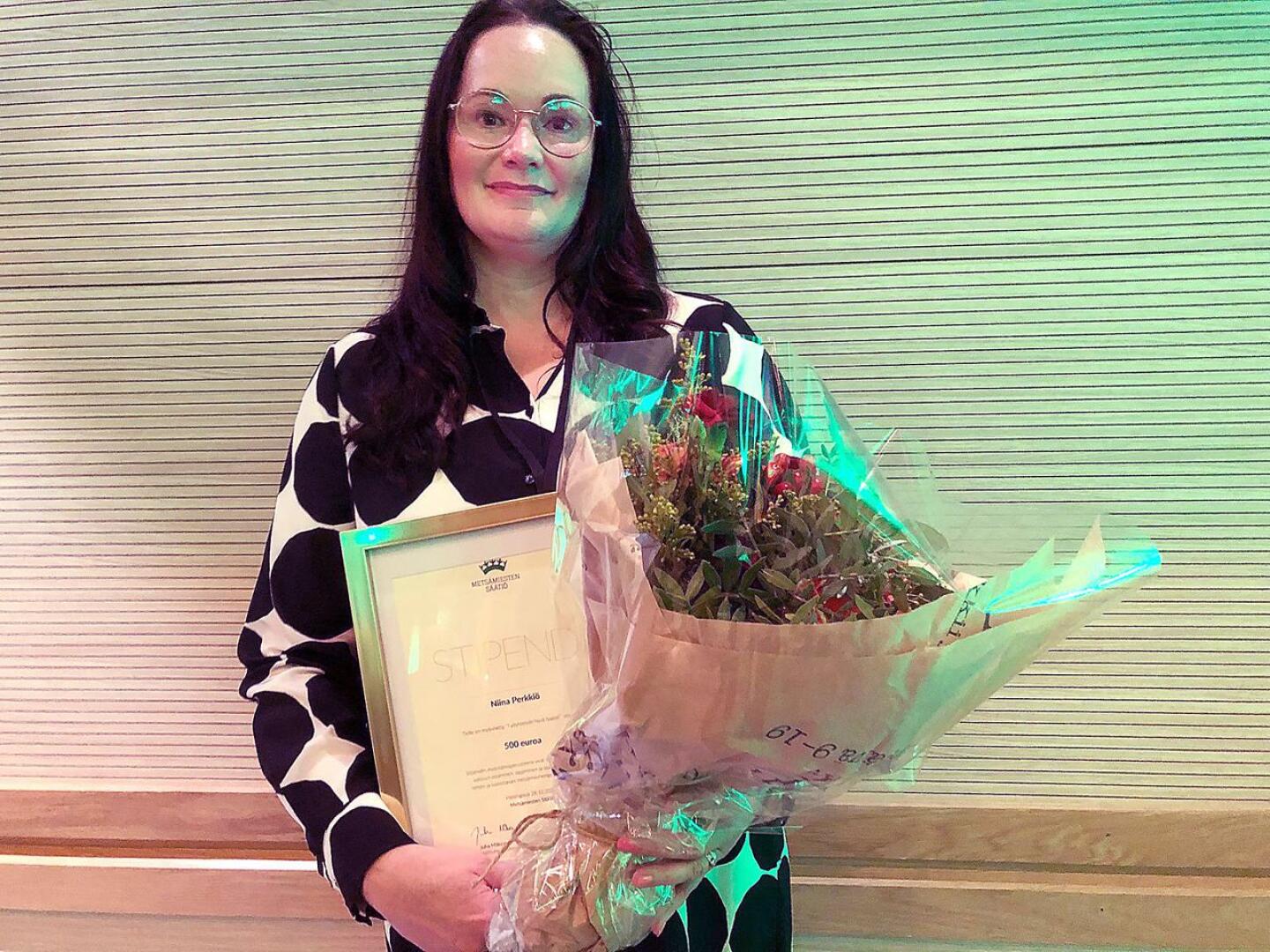 Oulaistelainen Niina Perkkiö sai Työyhteisön hyvä tyyppi -tunnustuksen.