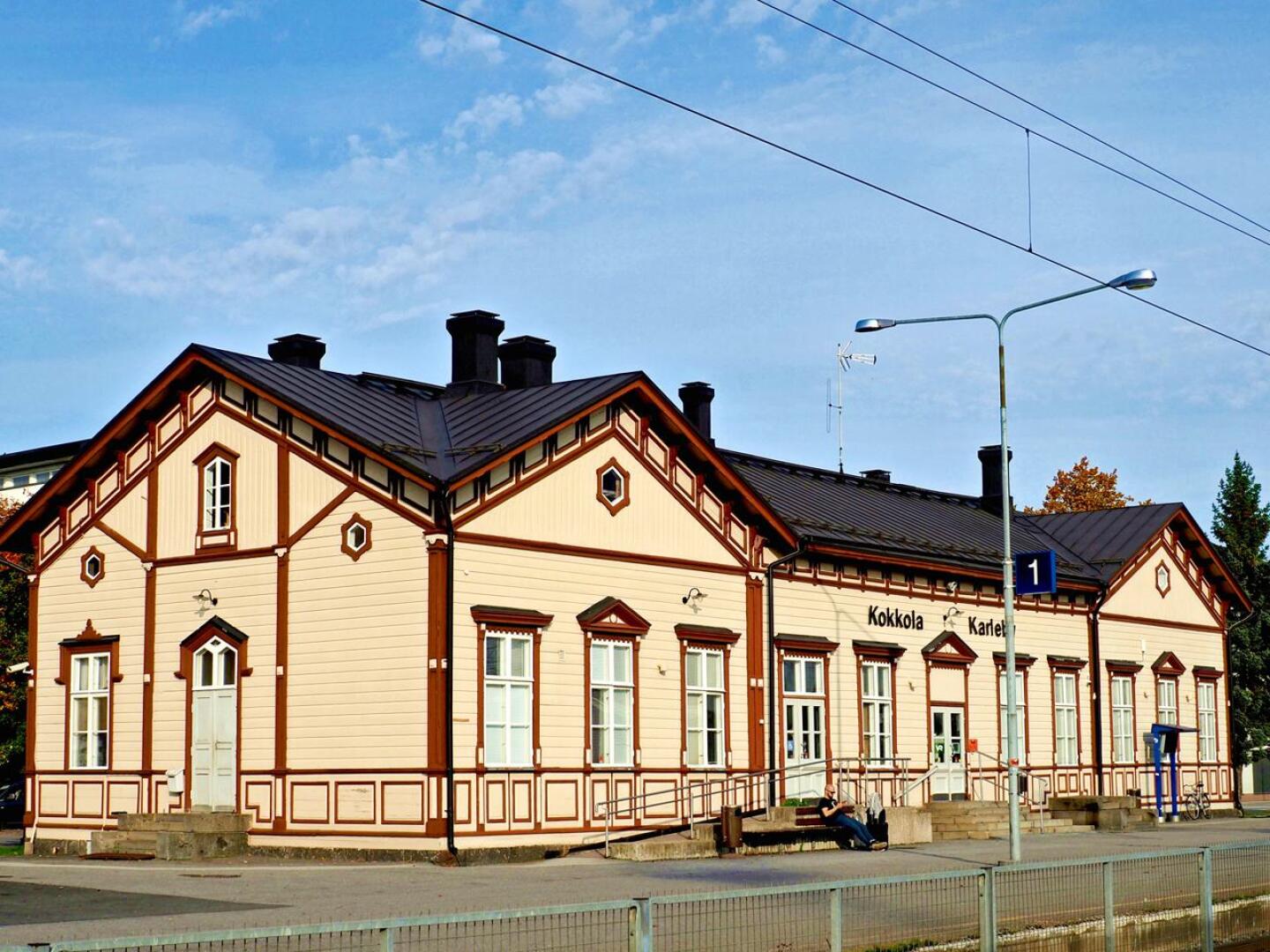 Kokkolan rautatieasema on rakennettu 1880-luvulla.