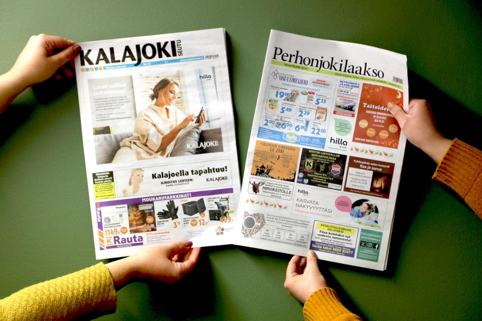 Hilla Groupin lehtiperheen Kalajokiseutu ja Perhonjokilaakso kilpailevat paikallismediakilpailun finaalissa, kerran viikossa ilmestyvien lehtien sarjassa.