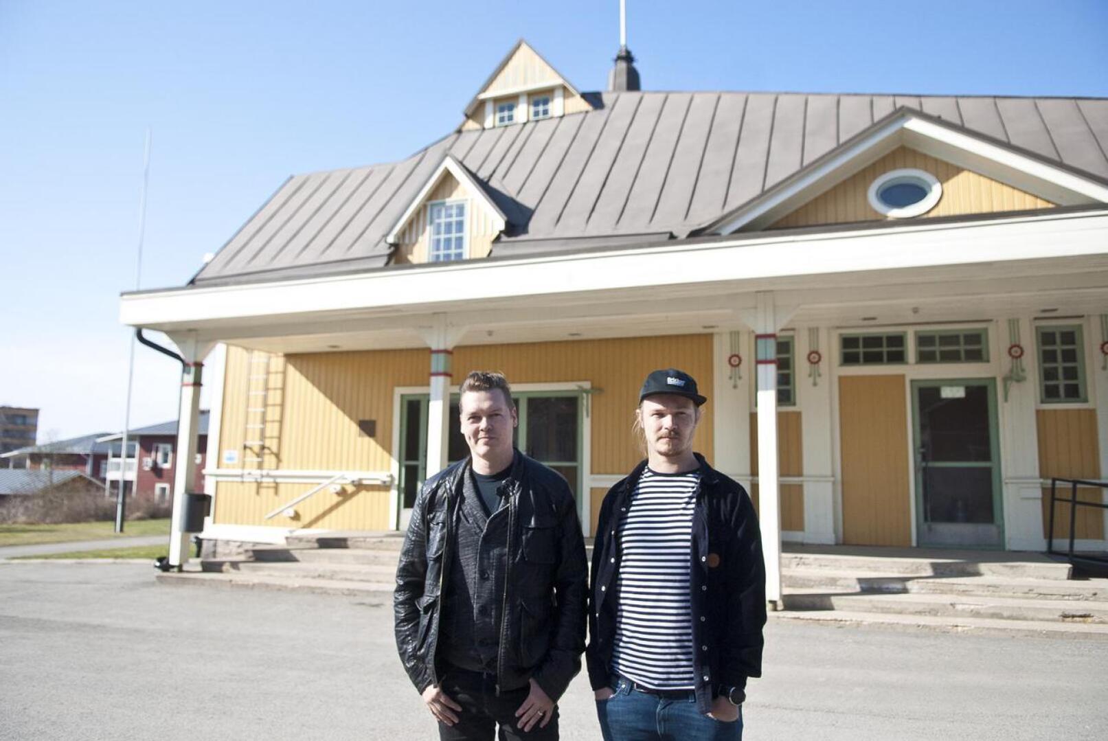 Mika Rintala ja Pirkka-Pekka Ylisuutari uskovat, että Jungsborg on toimiva tapahtumapaikka levymessuille.