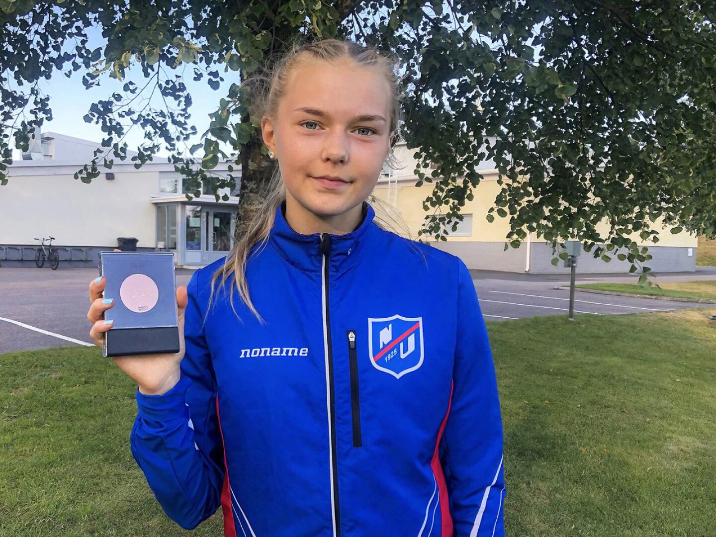 Anni Niku juoksi kahdesti neljänneksi yleisurheilun nuorten SM-kisoissa Vaasassa. Arkistokuva.