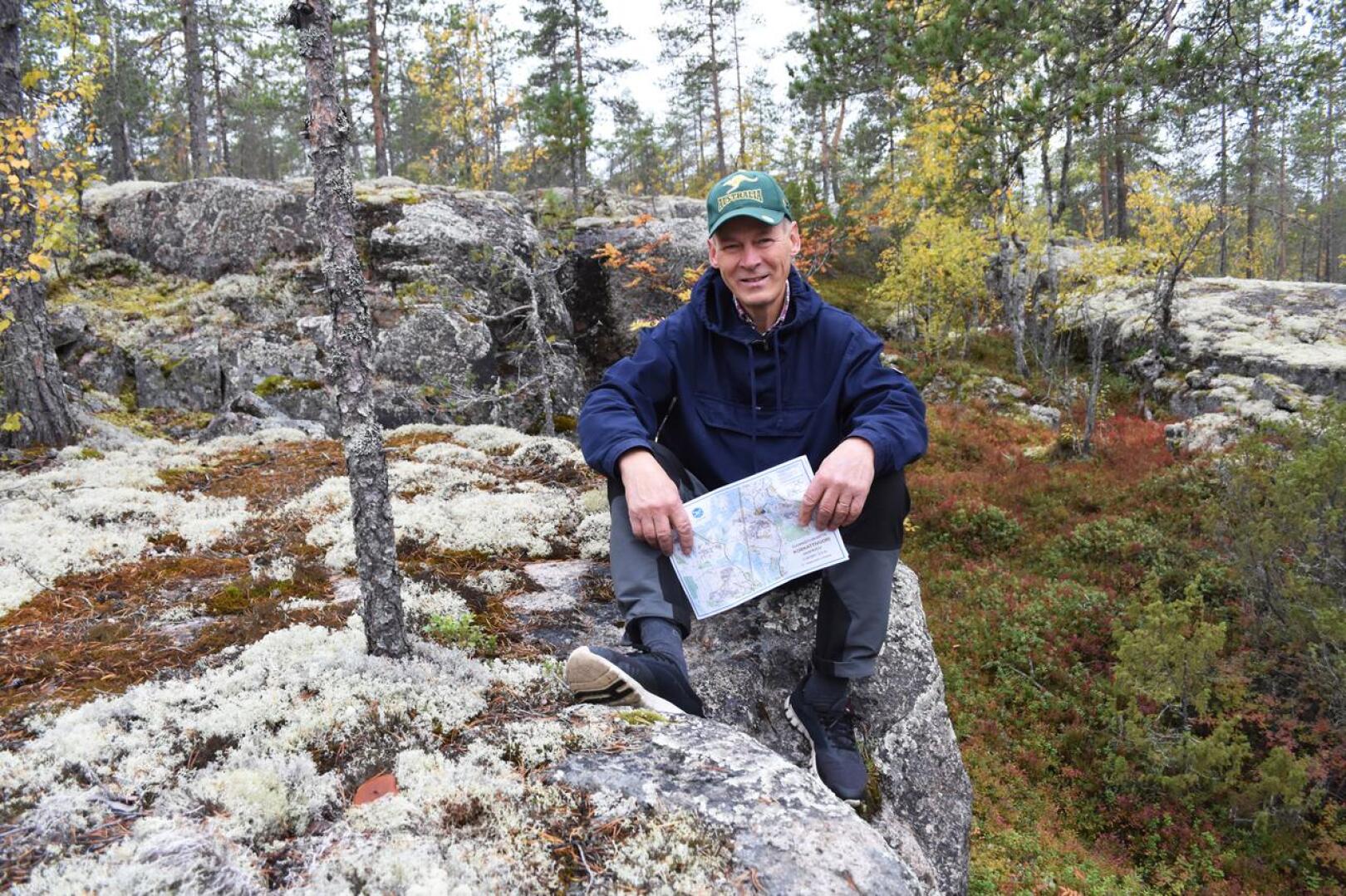 Rahkovuori ja muut Korkatin seudun maastot ovat Raimo Jussilalle Haapavedellä mieluisimpia paikkoja. 