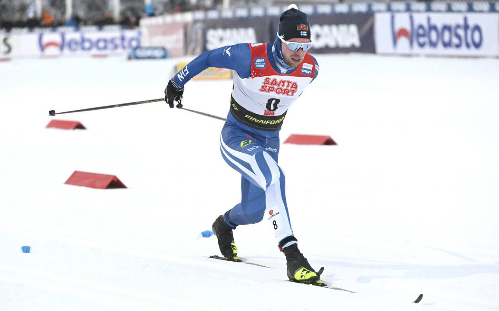 Pohti Ski Teamin Joni Mäki oli Toblachin sprintissä paras suomalaismies sauvarikosta huolimatta.