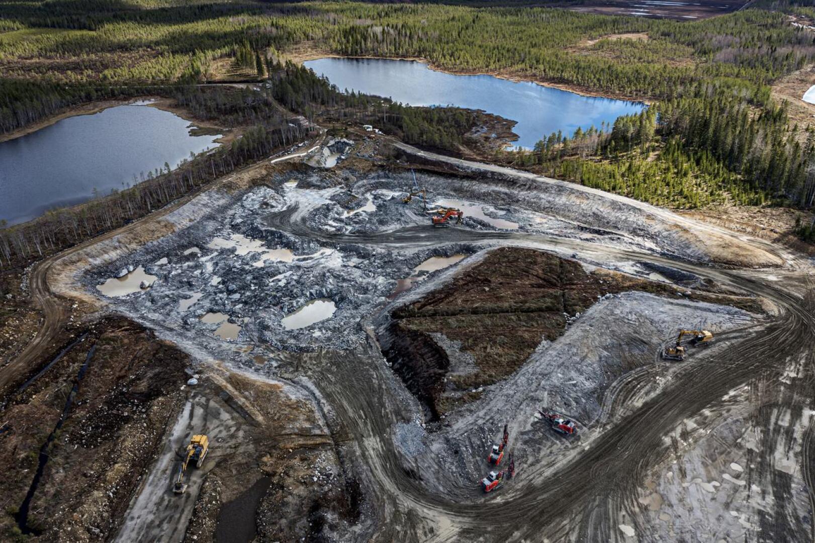 Syväjärven kaivosalue toukokuussa 2022. 