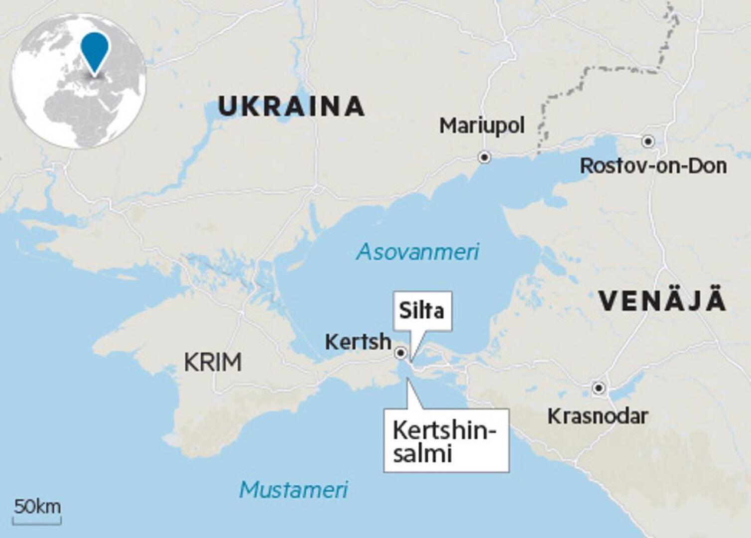 Kertshinsalmi on ainut reitti Asovanmeren satamakaupungeista Mustallemerelle. Venäjä on aloittanut viime kuukausina tarkastamaan salmea pitkin kulkevaa rahtiliikennettä. Se koituu Ukrainan mukaan kalliiksi liikenteelle.