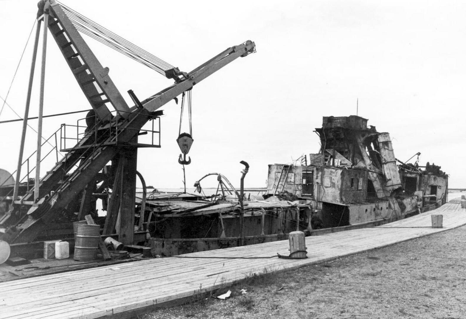 Nostajan hylky saapui Pietarsaaren satamaan lopulta vuoden 1974 heinäkuussa. 