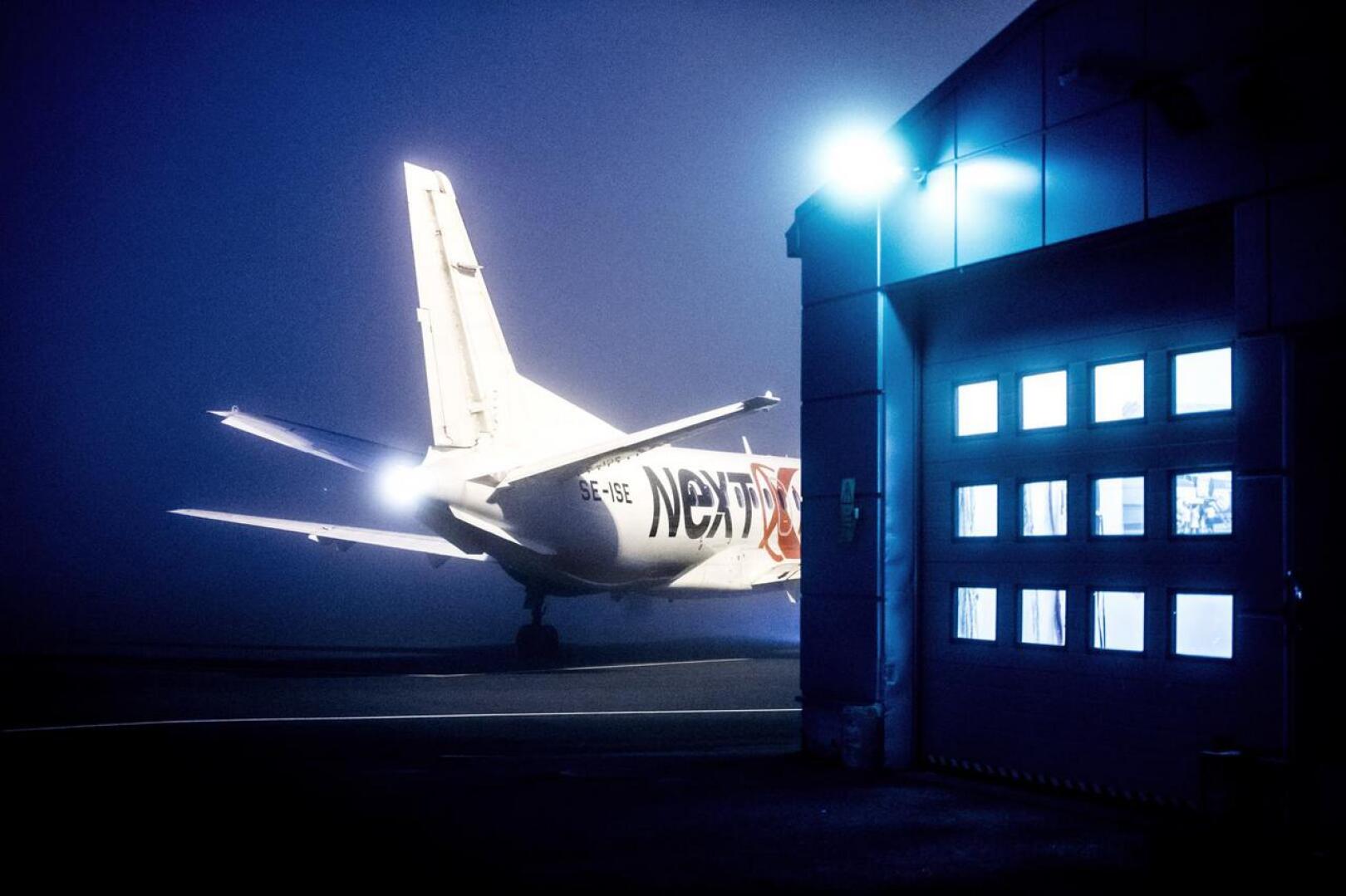 Nextjetin logo on häipynyt, mutta jo heinäkuussa Kruunupyystä pääsee Tukholmaan Air Leapin vuoroilla.