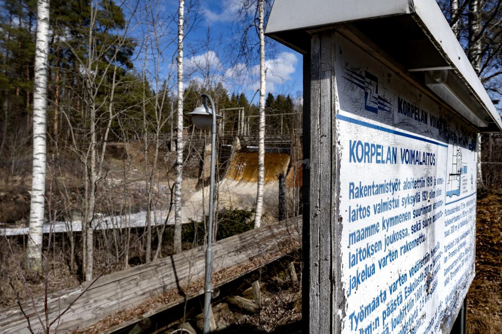 Valmistuessaan Korpelan voimalaitos oli kymmenen suurimman vesivoimalaitoksen joukossa koko Suomessa.