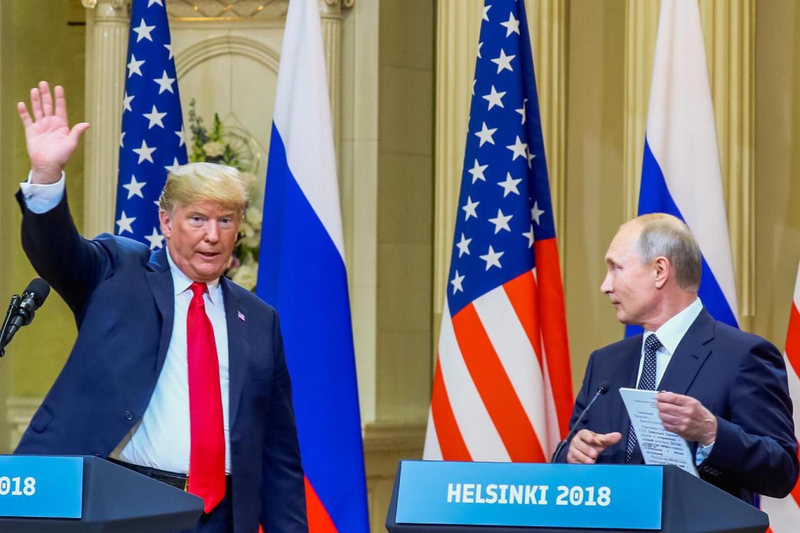 Donald Trump ja Vladimir Putin tapasivat Helsingissä maanantaina.