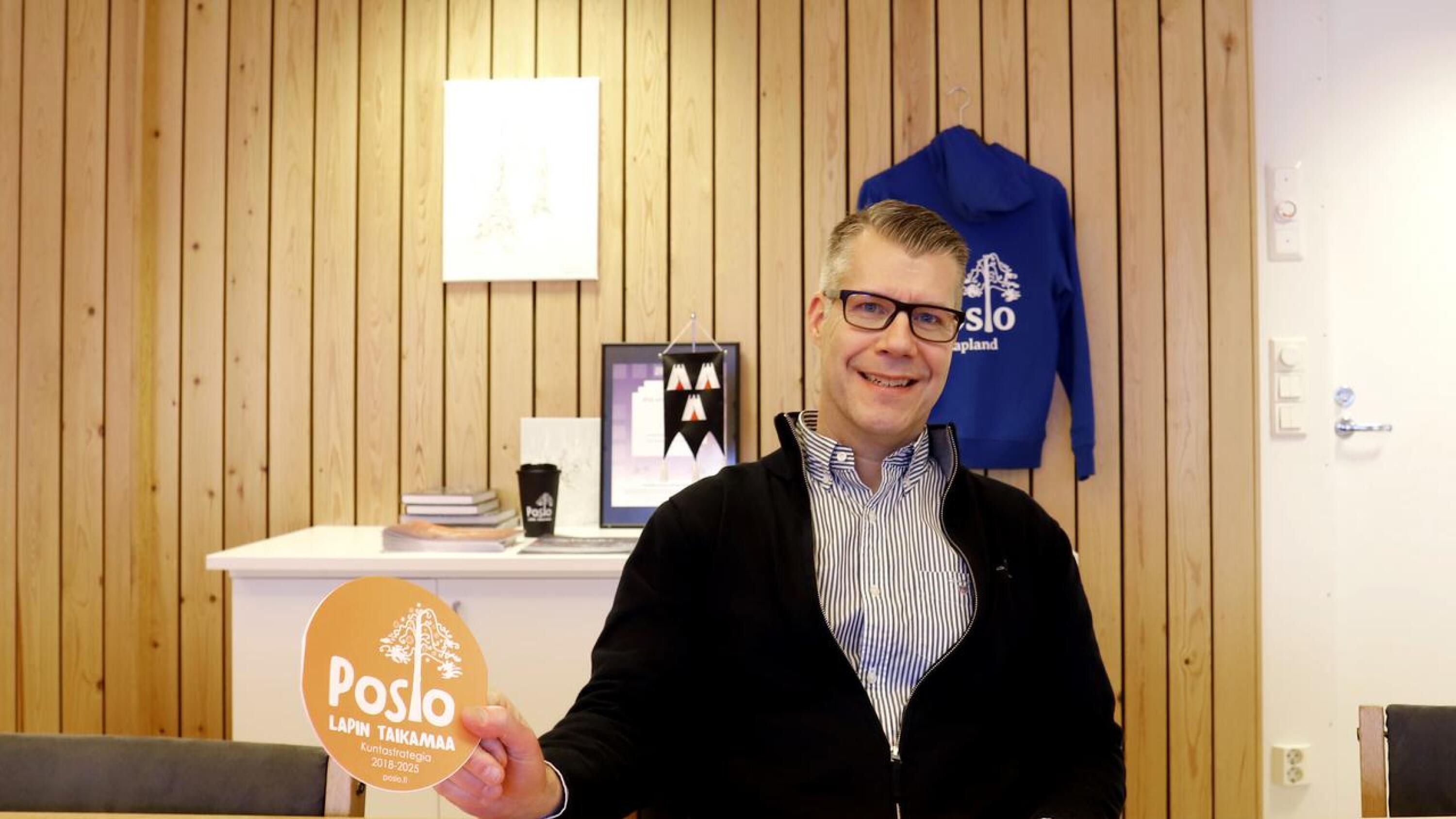 Posion vt. kunnanjohtaja Pekka Jääskö on tyytyväinen päivitettävään Posion kuntastrategiaan, jossa yrittäjämyönteisyys korostuu.