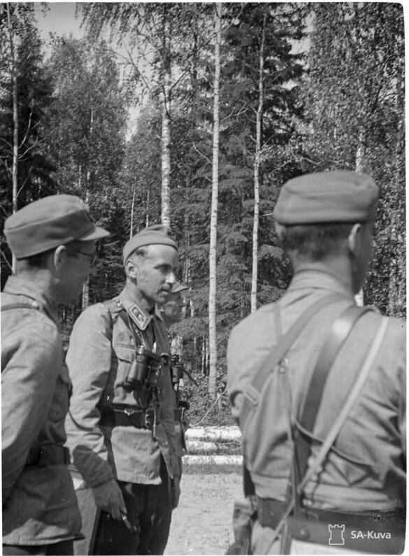 Everstiluutnantti Susitaival Värtsilässä heinäkuun 11. päivänä vuonna 1941.