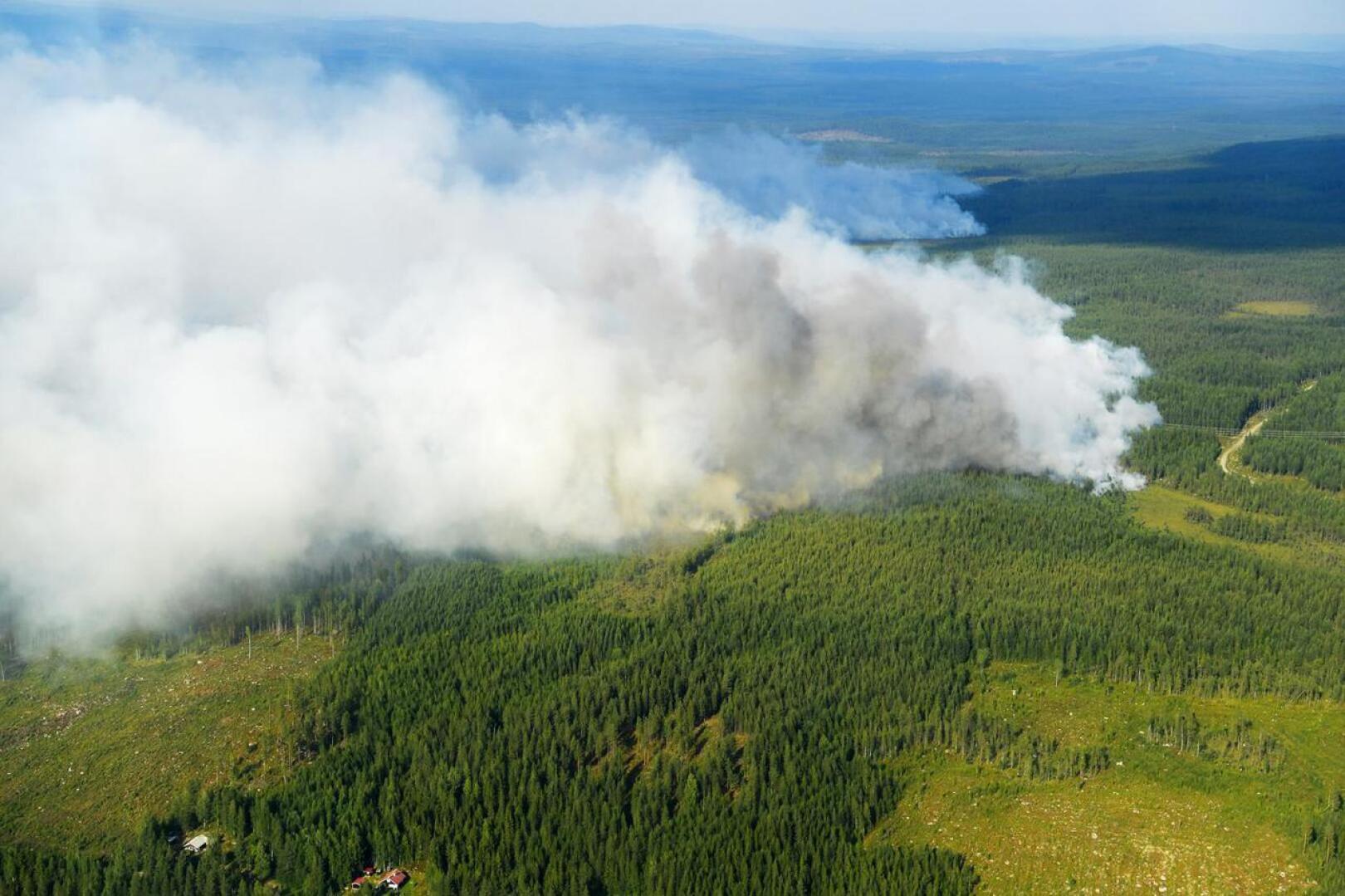 Ruotsissa roihuaa parhaillaan kymmeniä metsäpaloja.