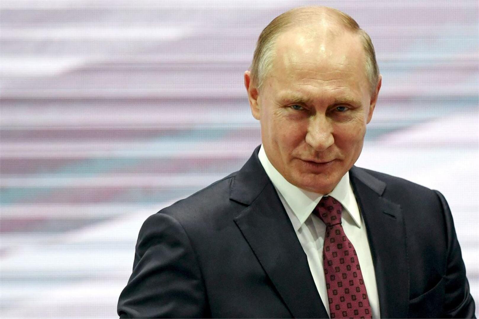 Venäjän presidentin Vladimir Putinin odotetaan vastaavan ainakin kysymyksiin siitä, että Kansainvälinen olympiakomitea (KOK) sulki Venäjän pois Etelä-Korean talviolympialaisista dopingin vuoksi. AFP/LEHTIKUVA 