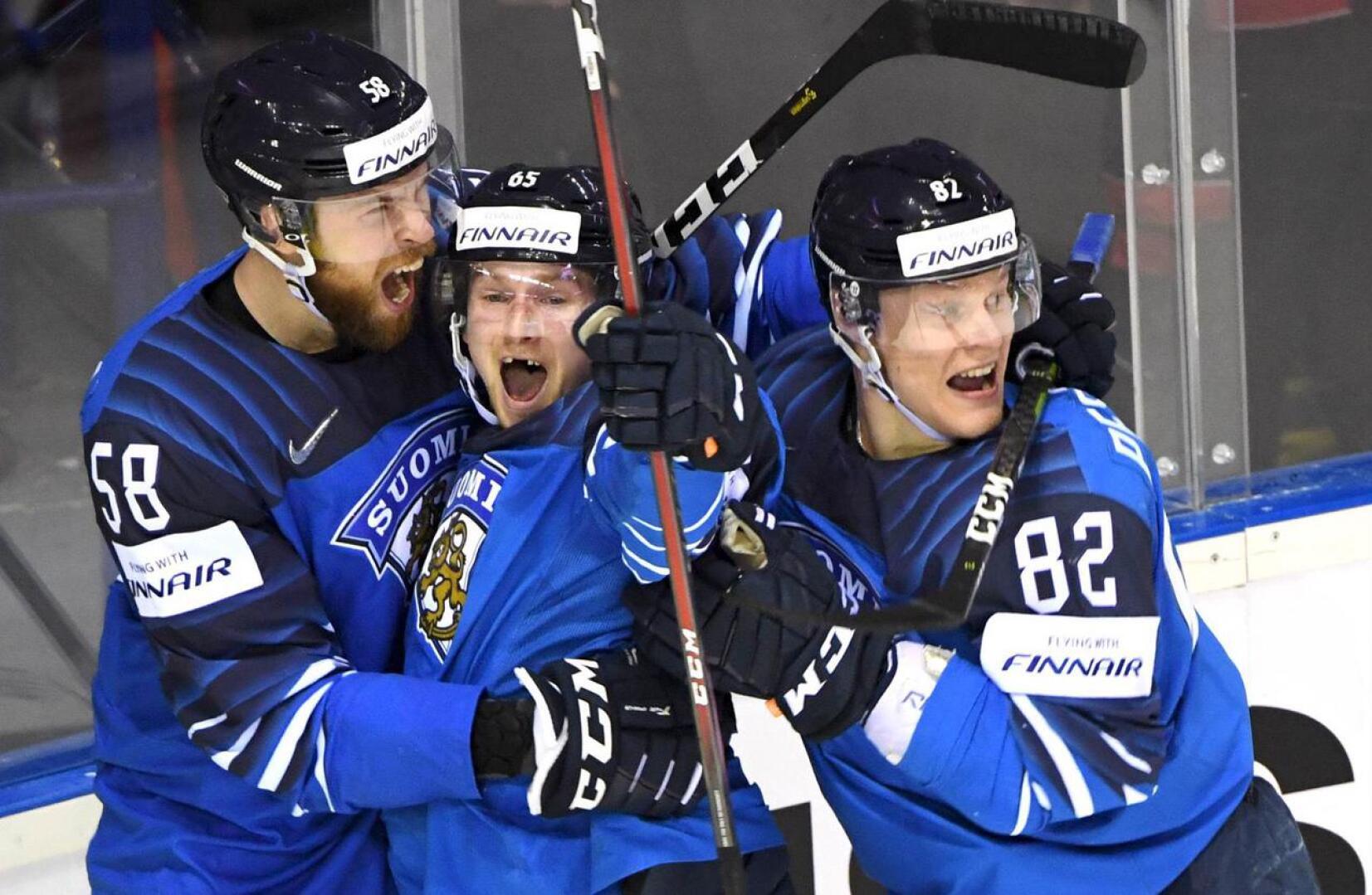 Jani Hakanpää, Sakari Manninen ja Harri Pesonen olivat järjestämässä uskomatonta yllätystä MM-jääkiekossa.
